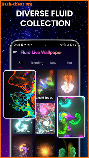 Magic Fluid: 4D Live Wallpaper screenshot
