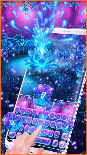Magic Neon Flower Keyboard screenshot