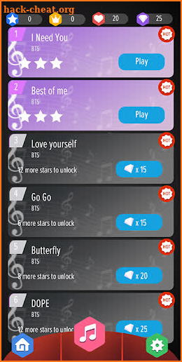 Magic Piano Tiles 4 BTS Songs screenshot