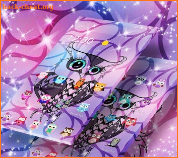 Magic Sparkle Owl Lucky Theme screenshot