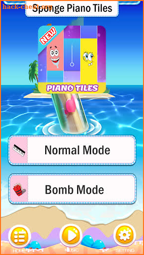 Magic sponge-bob Piano Tiles screenshot