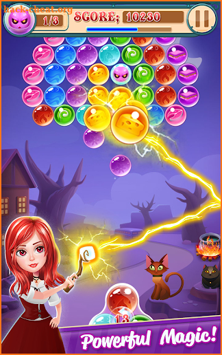 Magic Witch Bubble Shooter screenshot