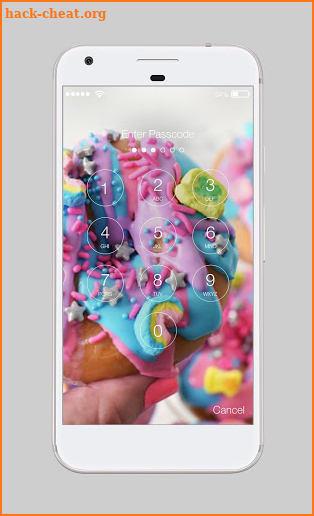 Magical Unicorn Donuts Sweet Bakery Lock Security screenshot