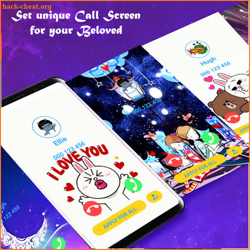 MagiCall - Color Phone Call Screen Theme LED Flash screenshot