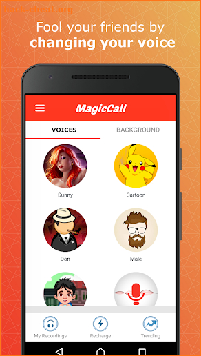 MagicCall – Voice Changer, April Fools Prank Dial screenshot