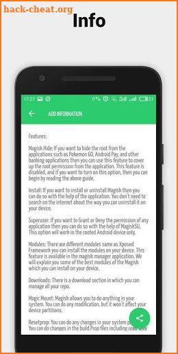 Magisk Manager New Application 2019 v2 TIP screenshot
