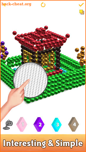 Magnet World 3D - Build by Number, Magnetic Balls screenshot