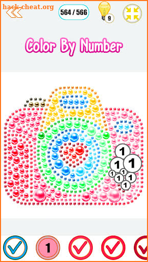 Magnetic Balls Color By Number - Magnet Bubbles screenshot