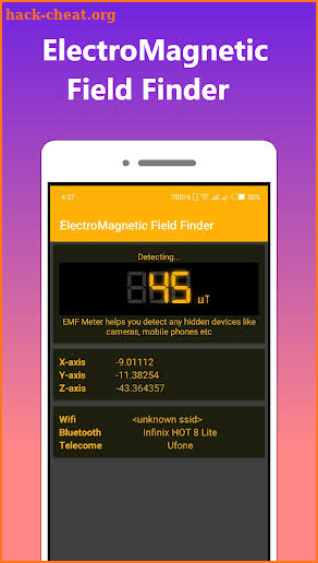 Magnetic Field Detector screenshot