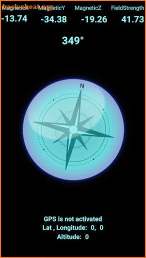 Magnetic field detector Compass Flashlight screenshot