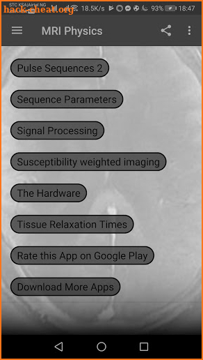 Magnetic Resonance Imaging (MRI) Physics screenshot