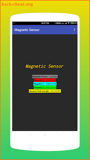 Magnetic Sensor screenshot