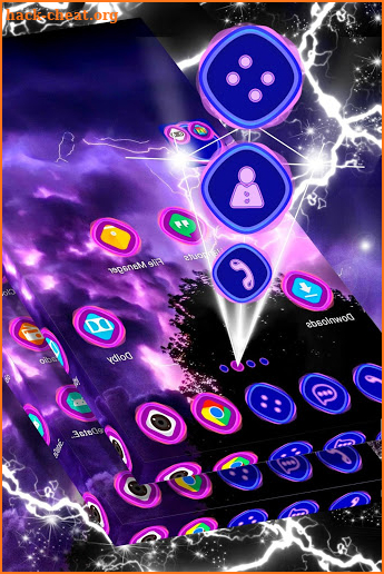 Magnetic Storm Launcher Theme screenshot