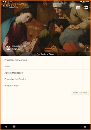 Magnificat Advent 2018 screenshot