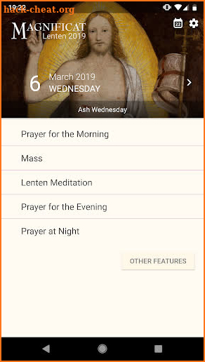 Magnificat Lenten 2019 screenshot