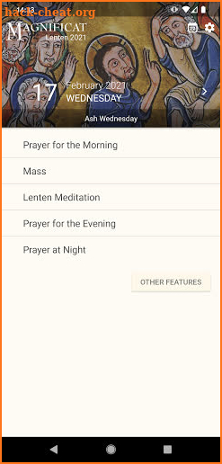 Magnificat Lenten 2021 screenshot
