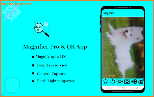 Magnifier App - Magnifying Glass with QR Scanner screenshot
