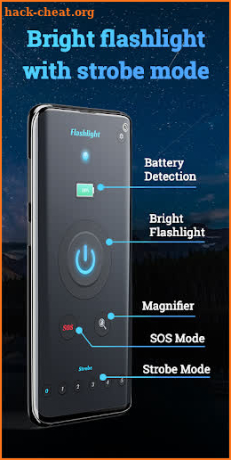Magnifier Flashlight Pro - Battery Manager screenshot