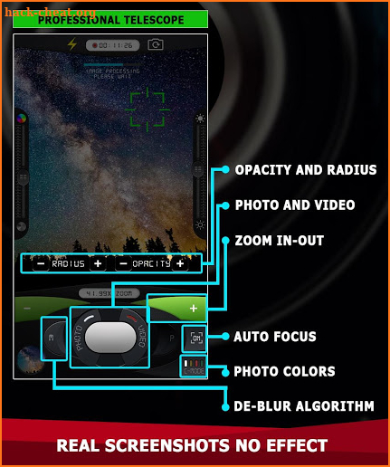 Magnifying Zoom Telescope OPTI camera 7x45 screenshot