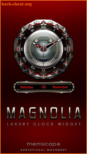 MAGNOLIA Analog Clock Widget screenshot