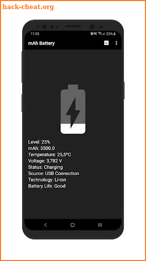 mAh Battery Pro screenshot