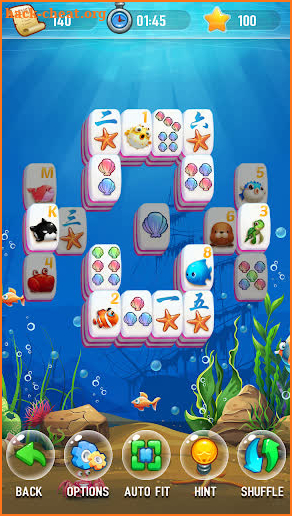 Mahjong - Ocean Fish screenshot