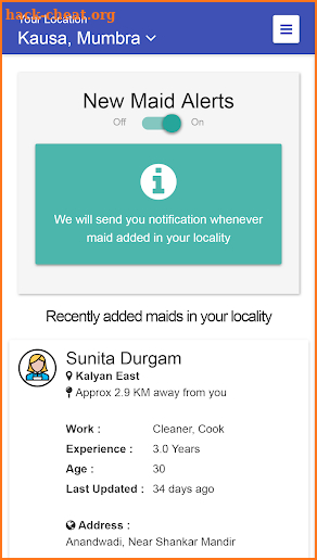 Maidkart -Find maids, nanny, cooks in your area screenshot
