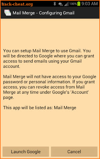Mail Merge screenshot