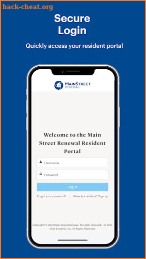 Main Street Renewal Portal screenshot