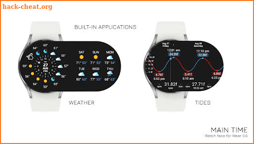 Main Time watch face for Wear OS screenshot
