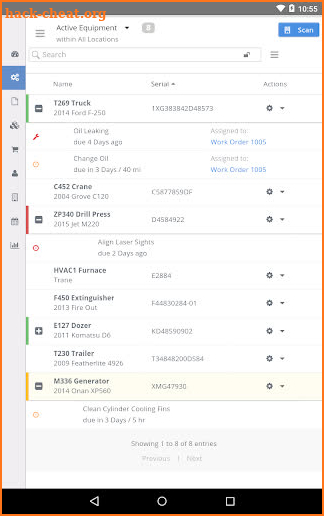 Maintenance Pro Web (MP Web) screenshot