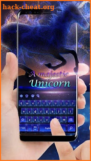 Majestic Unicorn Keyboard Theme screenshot