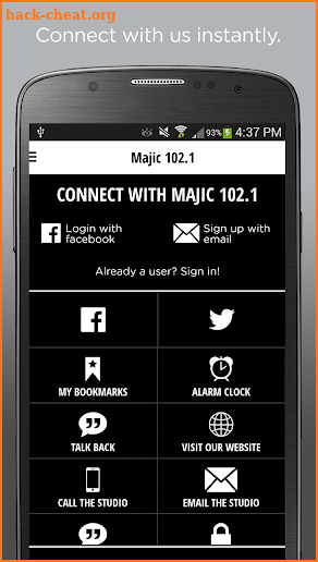 Majic 102.1 screenshot