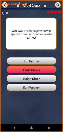 Major League Baseball Trivia screenshot