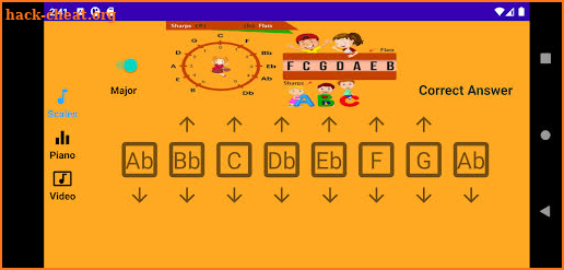 Major Scale Spelling App screenshot