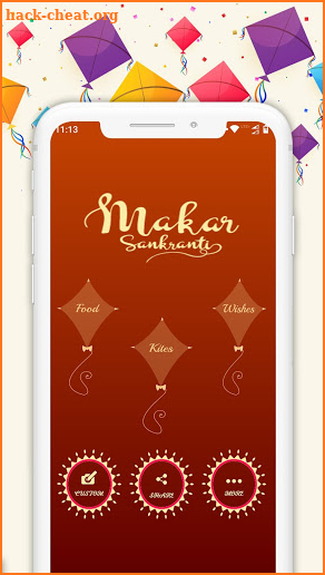 Makarsankranti Stickers of Kites-WAStickerApps screenshot
