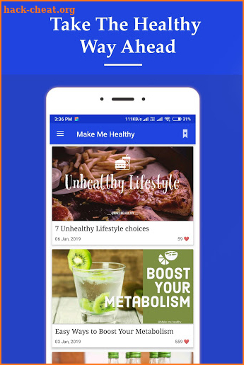 Make me Healthy ❤️ Fitness & Healthy Lifestyle app screenshot
