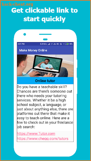 Make Money Online - Legitimate Income Ideas screenshot
