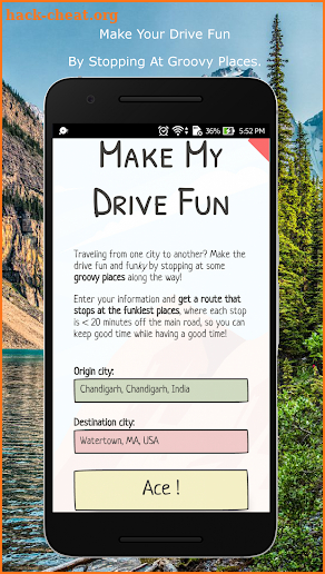 Make My Drive Fun(Trip Planner Along Funky Places) screenshot