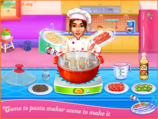 Make pasta cooking kitchen screenshot