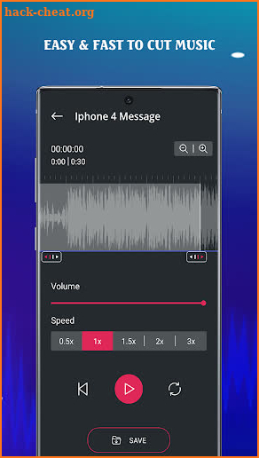 Make Ringtones From My Music -  MP3 Cutter screenshot