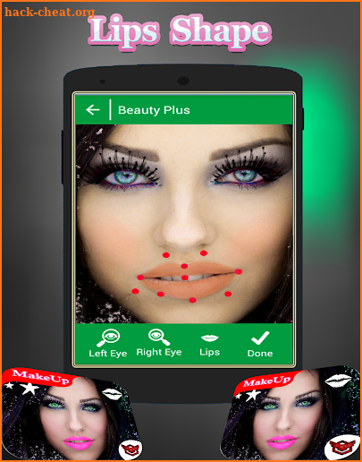 Makeup Editor : Eyelashes &  Lips Coloring screenshot