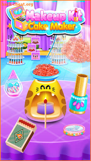 Makeup Kit Cake Maker - Glitter Baking Games screenshot