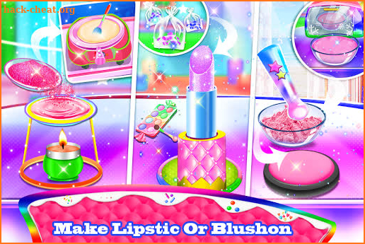 Makeup kit cakes : cosmetic box sweet bakery games screenshot