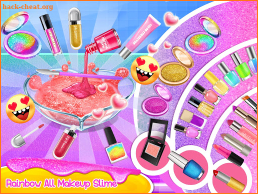 Makeup Slime - Fluffy Rainbow Slime Simulator screenshot