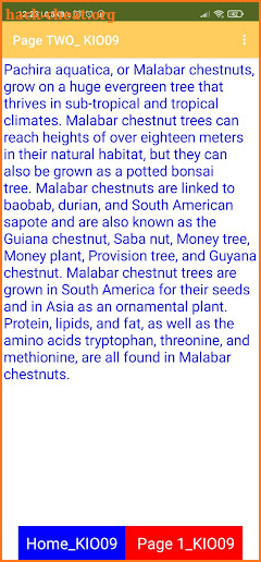 malabar chestnut screenshot