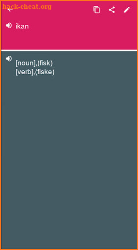 Malay - Norwegian Dictionary (Dic1) screenshot