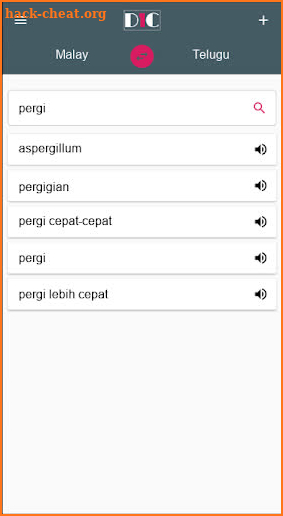 Malay - Telugu Dictionary (Dic1) screenshot