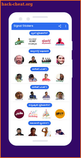Malayalam Stickers Signal screenshot