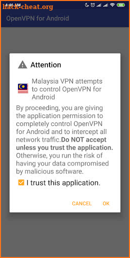 Malaysia VPN - Plugin for OpenVPN screenshot
